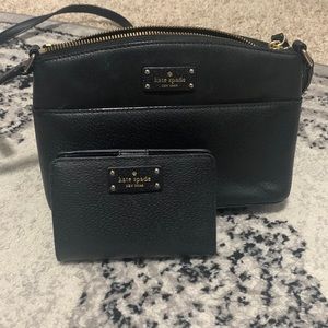 Small Kate spade crossbody bag with matching wallet